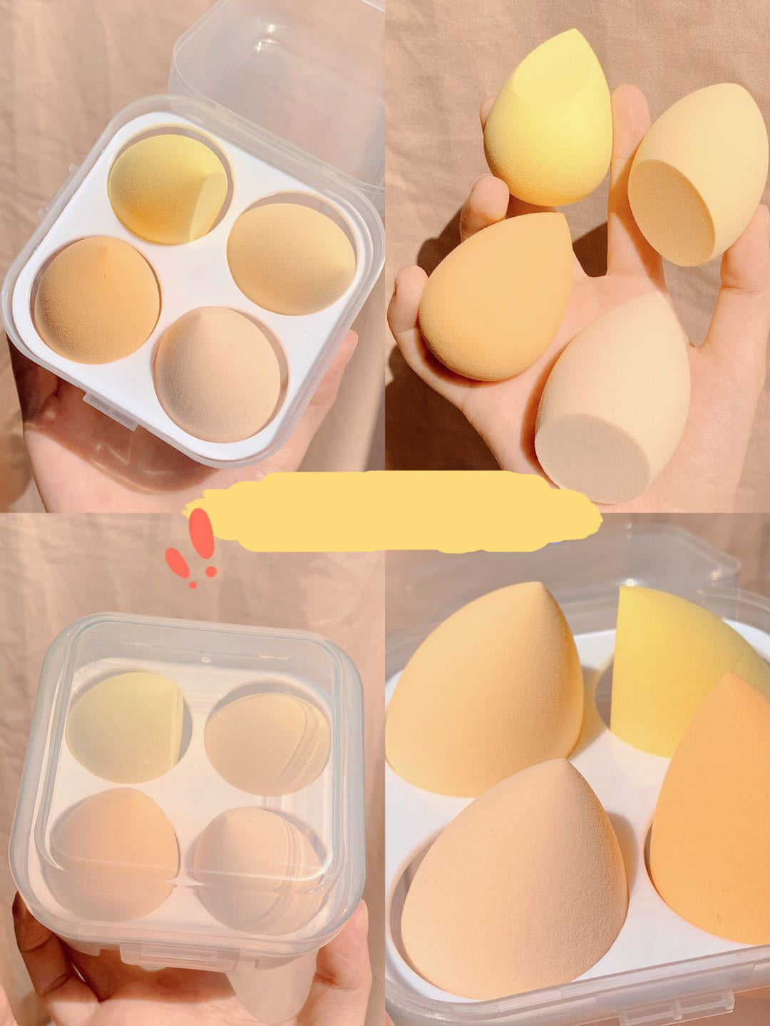 Makeup egg box at Elaten store