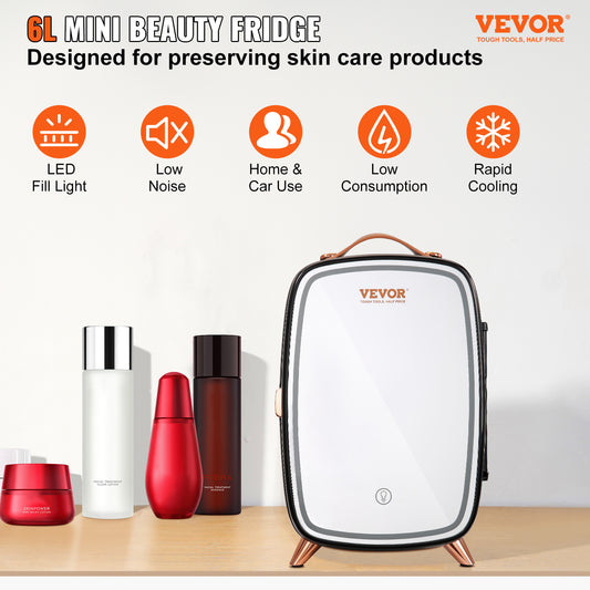 Skincare Fridge With LED Light 